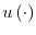 u\left( \cdot\right)