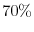  % 70\%