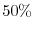  50\%