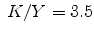  \; K/Y = 3.5