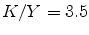  K/Y = 3.5