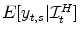  E[y_{t,s}\vert\mathcal{I}_{t}^{H}]