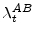  \lambda_{t}^{AB}