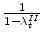  \frac{1}{1-\lambda_{t}^{II}}