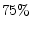  75\%