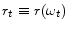  r_{t}\equiv r(\omega_{t})