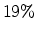  19\%