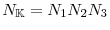  N_{\mathbb{K}}=N_{1} N_{2} N_{3}