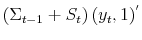  \left( \Sigma_{t-1}+S_{t}\right) (y_{t},1)^{'}