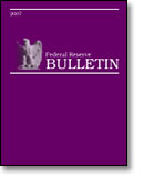 Federal Reserve Bulletin cover