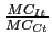 $ \frac{MC_{It}}{MC_{Ct}}$