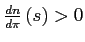 $ \frac{dn}{d\pi}\left( s\right) >0$