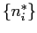 $ \left\{ n_{i}^{\ast}\right\} $