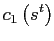 $\displaystyle c_{1}\left( s^{t}\right)$