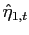 $ \hat{\eta}_{1,t}$