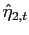 $ \hat{\eta}_{2,t}$