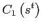 $\displaystyle C_{1}\left( s^{t}\right)$