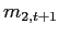 $\displaystyle m_{2,t+1}$
