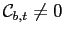 $ \mathcal{C}_{b,t}\neq0$