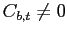 $ {C}_{b,t}\neq 0$