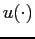$ u(\cdot)$