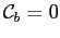 $ \mathcal{C}_b=0$