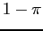 $ 1-\pi$