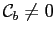 $ \mathcal{C}_{b}\neq0$