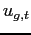 $\displaystyle u_{g,t}$