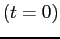 $ \left(t=0\right) $
