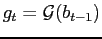 $ g_t=\mathcal{G}(b_{t-1})$