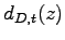 $\displaystyle d_{D,t}(z)$