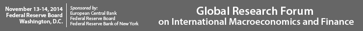 Banner of Global Research Forum on International Macroeconomics and Finance 2014