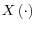 X\left( \cdot\right) 