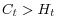 C_{t}>H_{t}