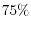 75\%