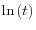 \ln\left( t\right) 
