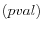 \left( pval\right)