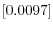 \left[ 0.0097\right] 
