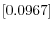 \left[ 0.0967\right] 
