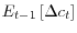 E_{t-1}\left[ \Delta c_{t}\right] 