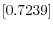 \left[ 0.7239\right] 