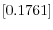 \left[ 0.1761\right] 