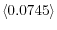 \langle 0.0745\rangle 