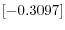 \left[ -0.3097\right] 