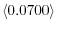 \left\langle 0.0700\right\rangle 