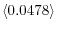 \left\langle 0.0478\right\rangle 