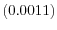 \left( 0.0011\right) 