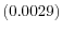 \left( 0.0029\right) 