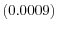  \left(0.0009\right) 